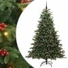 Dirbtinė Kalėdų eglutė Žalia 210 cm PVC ir Metalas ir Plastikas