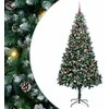 Dirbtinė Kalėdų eglutė Žalia 210 cm PVC ir Plienas ir Plastikas