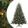 Dirbtinė Kalėdų eglutė Žalia 210 cm PVC ir Metalas ir Plastikas