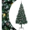Dirbtinė Kalėdų eglutė Žalia 210 cm PVC ir Plienas ir Plastikas