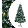 Dirbtinė Kalėdų eglutė Žalia 210 cm PVC ir Plienas ir Plastikas
