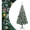 Dirbtinė Kalėdų eglutė Žalia 210 cm PVC ir Plienas ir Plastikas
