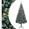Dirbtinė Kalėdų eglutė Žalia 210 cm PVC ir Plienas ir Plastikas