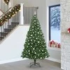 Dirbtinė Kalėdų eglutė Žalia 240 cm PVC ir Plienas ir Plastikas