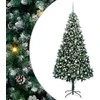 Dirbtinė Kalėdų eglutė Žalia 240 cm PVC ir Plienas ir Plastikas