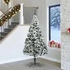 Dirbtinė Kalėdų eglutė Balta 240 cm PVC ir Plienas ir Plastikas