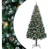 Dirbtinė Kalėdų eglutė Žalia 240 cm PVC ir Plienas ir Plastikas