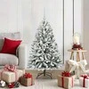 Dirbtinė Kalėdų eglutė Žalia ir balta 120 cm PVC ir metalas
