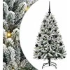 Dirbtinė Kalėdų eglutė Žalia ir balta 120 cm PVC ir metalas