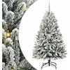Dirbtinė Kalėdų eglutė Žalia ir balta 150 cm PVC ir metalas