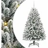 Dirbtinė Kalėdų eglutė Žalia ir balta 150 cm PVC ir metalas