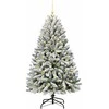 Dirbtinė Kalėdų eglutė Žalia ir balta 150 cm PVC ir metalas