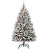 Dirbtinė Kalėdų eglutė Žalia ir balta 150 cm PVC ir metalas