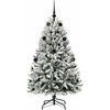 Dirbtinė Kalėdų eglutė Žalia ir balta 150 cm PVC ir metalas