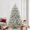 Dirbtinė Kalėdų eglutė Žalia ir balta 240 cm PVC ir metalas