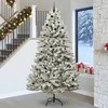 Dirbtinė Kalėdų eglutė Žalia ir balta 270 cm PVC ir metalas