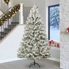 Dirbtinė Kalėdų eglutė Žalia ir balta 270 cm PVC ir metalas