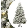 Dirbtinė Kalėdų eglutė Žalia ir balta 270 cm PVC ir metalas