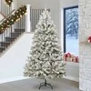 Dirbtinė Kalėdų eglutė Žalia ir balta 270 cm PVC ir metalas