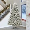 Dirbtinė Kalėdų eglutė Žalia ir balta 300 cm PVC ir metalas