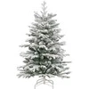 Dirbtinė Sulankstoma Kalėdų Eglutė Balta 120 cm PE ir PVC