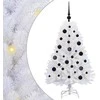 Dirbtinė Sulankstoma Kalėdų Eglutė Balta 120 cm PVC ir Plienas