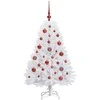 Dirbtinė Sulankstoma Kalėdų Eglutė Balta 120 cm PVC ir plienas