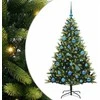 Dirbtinė sulankstoma Kalėdų eglutė su 150 LED lemputių 150 cm