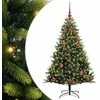 Dirbtinė sulankstoma Kalėdų eglutė su 150 LED lemputių 120 cm