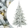 Dirbtinė Sulankstoma Kalėdų Eglutė Balta 180 cm PVC ir Plienas