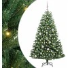 Dirbtinė Sulankstoma Kalėdų Eglutė Žalia 150 cm PVC ir metalas