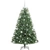 Dirbtinė Sulankstoma Kalėdų Eglutė Žalia 150 cm PVC ir metalas