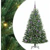 Dirbtinė Sulankstoma Kalėdų Eglutė Žalia 150 cm PVC ir metalas