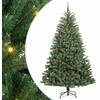 Dirbtinė Sulankstoma Kalėdų Eglutė Žalia 210 cm PVC ir metalas