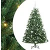 Dirbtinė Sulankstoma Kalėdų Eglutė Žalia 150 cm PVC ir metalas