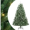 Dirbtinė Sulankstoma Kalėdų Eglutė Žalia 210 cm PVC ir metalas