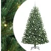 Dirbtinė Sulankstoma Kalėdų Eglutė Žalia 210 cm PVC ir metalas