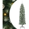 Dirbtinis lieknas Kalėdų medis su 300 LED Žalia ir balta 210 cm