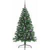 Dirbtinis prieššventinis eglutė su šviesomis Žalia 150 cm PVC