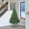 Dirbtinis prieššventinis eglutė su šviesomis Žalia 240 cm PVC