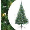 Dirbtinis prieššventinis eglutė su šviesomis Žalia 210 cm PVC