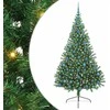 Dirbtinis prieššventinis eglutė su šviesomis Žalia 210 cm PVC