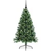Dirbtinis prieššventinis eglutė su šviesomis Žalia 120 cm PVC