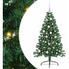 Dirbtinis prieššventinis eglutė su šviesomis Žalia 120 cm PVC