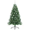 Dirbtinis prieššventinis eglutė su šviesomis Žalia 150 cm PVC