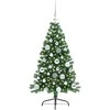 Dirbtinis prieššventinis eglutė su šviesomis Žalia 120 cm PVC