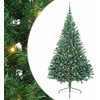 Dirbtinis prieššventinis eglutė su šviesomis Žalia 240 cm PVC