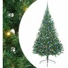 Dirbtinis prieššventinis eglutė su šviesomis Žalia 240 cm PVC