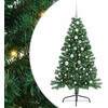 Dirbtinis prieššventinis eglutė su šviesomis Žalia 150 cm PVC