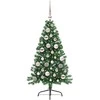 Dirbtinis prieššventinis eglutė su šviesomis Žalia 120 cm PVC